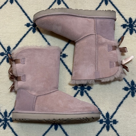 UGG Shoes - Pink UGG Bailey Bow II boots